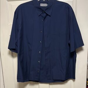 VINCE Men's Navy Blue Shirt